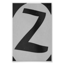 Photographie Z1 4x6 noir et blanc de lettre d'alph