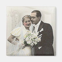 Photos romantiques antiques vintages de jeunes mar aimant