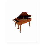 Piano à queue : Finition du bois : modèle 3D : Carte Postale