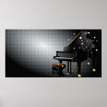 Piano à queue posters