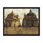 Piazza del Popolo, copie de toile de Rome Toile Tendue