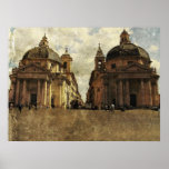 Piazza del Popolo, Rome Affiches