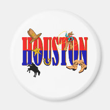 PICS de Houston Magnets Pour Réfrigérateur
