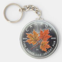 Pièce 2001 en argent du Canada Porte-clefs