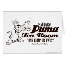 Pièce 2 de thé de puma de Peter Carte De Vœux