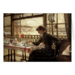 Pièce avec une vue du port cartes de vœux