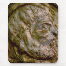 Pièce de monnaie sculptée avec le regard antique tapis de souris