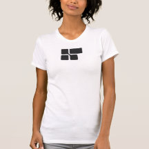 Pièce en t bleue de logo de dames Sharpcast T-shirt