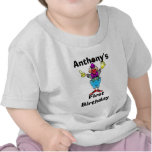 Pièce en t de bébé personnalisée par clown coloré t-shirt