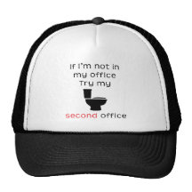 Pièce en t drôle de bureau de toilette deuxièmes casquette de camionneur