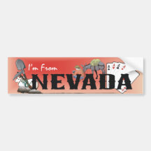 PIÈCE EN T je suis le Nevada Autocollant Pour Voiture