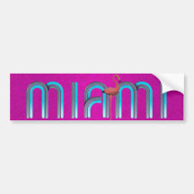 PIÈCE EN T Miami Autocollants Pour Voiture