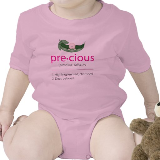 Pièce en t "précieuse" de bébé de Pois-dans-un-Cos Body Pour Bébé