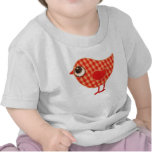 Pièce en t rouge de bébé de birdie t-shirt