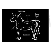 Pièces de licorne cartes
