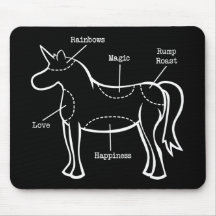 Pièces de licorne tapis de souris