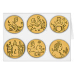 Pièces de monnaie antiques carte