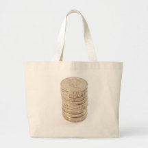 Pièces de monnaie de livre sac de toile