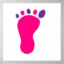 Pied de bébé affiches