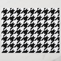 Pied-de-poule noir et blanc tract personnalisé