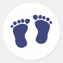 Pieds - bébé adhésif rond