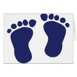 Pieds - bébé carte
