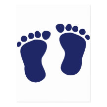 Pieds - bébé carte postale