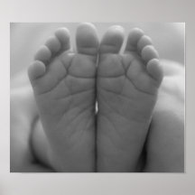Pieds de bébé affiches