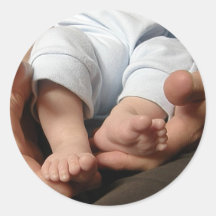 Pieds de bébé autocollant