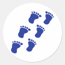 Pieds de bébé autocollants