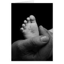 pieds de bébé cartes de vœux