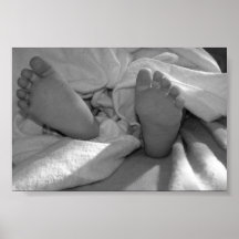 Pieds de bébé poster