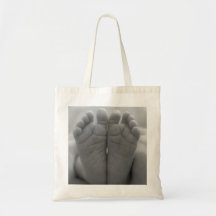 Pieds de bébé sac de toile