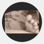 Pieds minuscules autocollants ronds