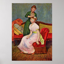 Pierre-Auguste Renoir - coiffure de La Posters