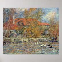 Pierre-Auguste Renoir - étang de canard Affiches