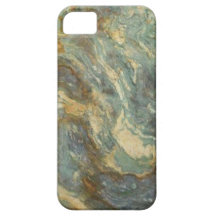 pierre de marbre de vert bleu de cas de l'iPhone 5 Coques Case-Mate iPhone 5