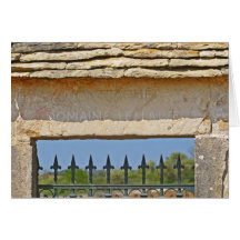 Pierre de porte et de clé découpée avec Montrachet Carte De Vœux
