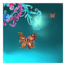PIERRE GEMME TURQUOISE DE BLEU D'AQUA DE PAPILLON  BRISTOLS