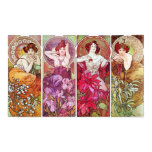 Pierres précieuses et fleurs, Alphonse Mucha posters