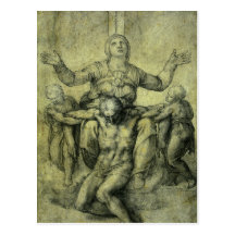 Pietà pour Vittoria Colonna par Michaël Angelo Cartes Postales