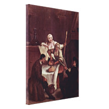 Pietro Longhi - meurent le Polenta Toile Tendue
