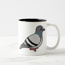 Pigeon de roche mignon tasse à café