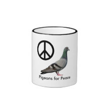 Pigeons pour la paix tasse à café