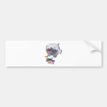 PiggyBankColorfulChips021411 Autocollants Pour Voiture