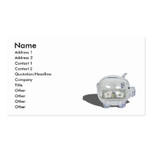PiggyBankMillionSavings102410, nom, adresse 1,… Modèle De Carte De Visite