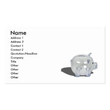 PiggyBankProfile102410, nom, adresse 1, adresse… Modèles De Cartes De Visite