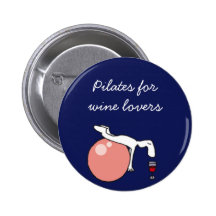 Pilates pour l'insigne de pourpre de Winelovers Badge Avec Épingle