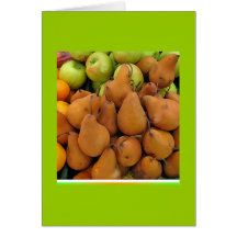 Pile de carte de poires