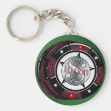 Pile de jeu de $10.000 jetons de poker porte-clé